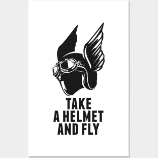 take a helmet and fly Posters and Art